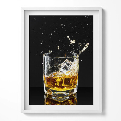 Obraz w ramce Szklanka whisky