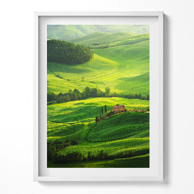 Obraz w ramce Piekny pejzaż natury Włochy