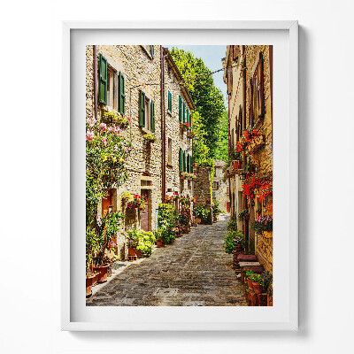 Obraz w ramce Malownicza uliczka miasta