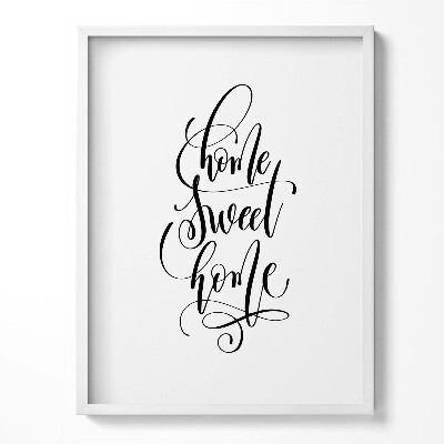 Obraz w ramce Dekoracyjny napis do mieszkania 