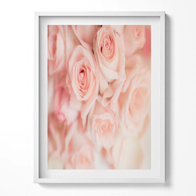 Obraz w ramce Romantyczny bukiet róż