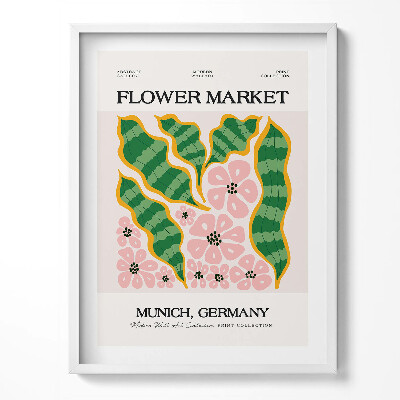 Obraz w ramce Ilustracja roślin i kwiatów