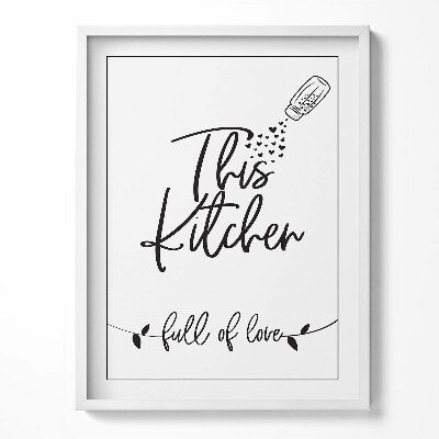 Obraz w ramce Napis do kuchni i jadalni 