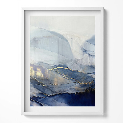 Obraz w ramce Abstrakcja ze złotem