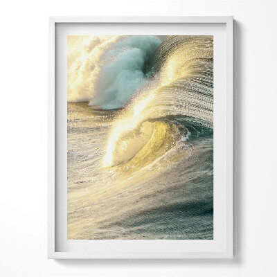 Obraz w ramce Fale morskie w blasku słońca