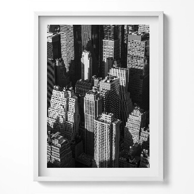 Obraz w ramce Czarno-biała architektura miasta