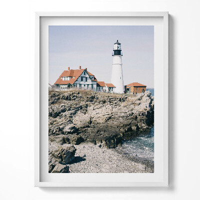 Obraz w ramce Zamglony lat iglasty - pejzaż