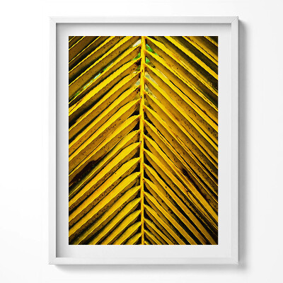 Obraz w ramce Złociste liście rośliny