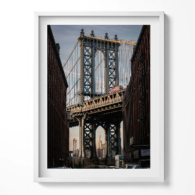 Obraz w ramce Architektura most i budynki