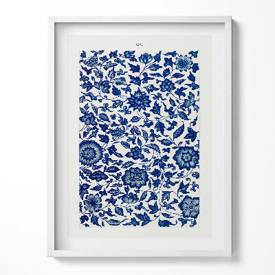 Obraz w ramce Vintage wzór kwiatowy