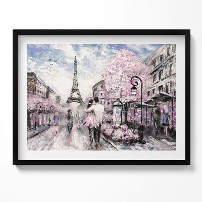 Obraz z ramką Paryż i Wieża Eiffla