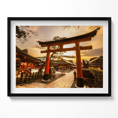 Obraz z ramką Japońska brama - azjatycka architektura