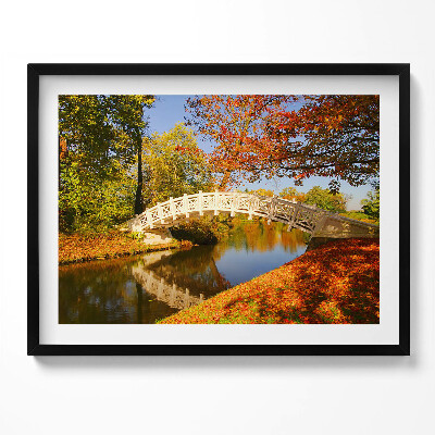 Obraz z ramką Park Woerlitzer złotej jesieni