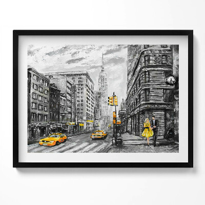 Obraz z ramką Ulice Empire State Building