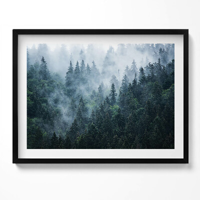 Obraz z ramką Mglisty górski pejzaż