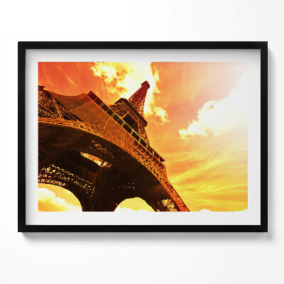Obraz z ramką Wieża Eiffla atrakcja w Paryżu