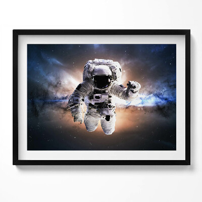 Obraz z ramką Astronauta w przestrzeni kosmicznej
