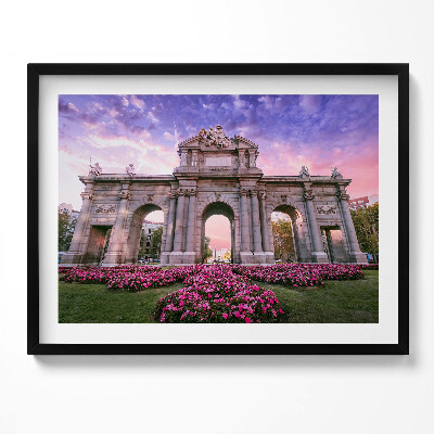 Obraz z ramką Drzwi Alcala Madryt Hiszpania