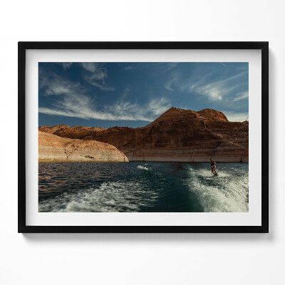 Obraz z ramką Osoba na nartach wodnych