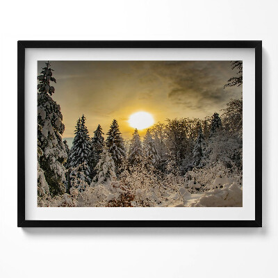 Obraz z ramką Zimowy Krajobraz Beskidy