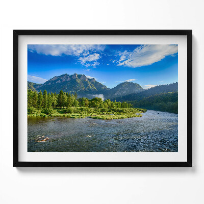 Obraz z ramką Zakręt Dunajca w Pieninach