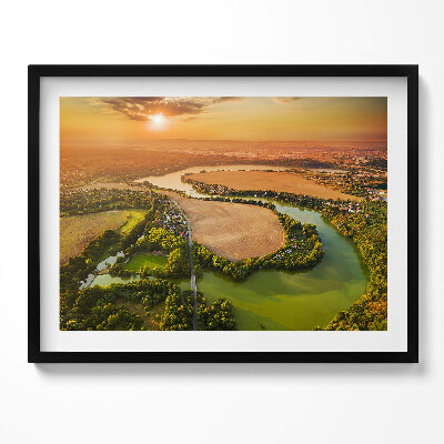 Obraz z ramką Czech Valley Pilzno Litice