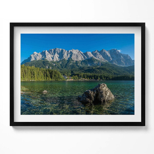 Obraz z ramką Szczyt Zugspitze Niemcy