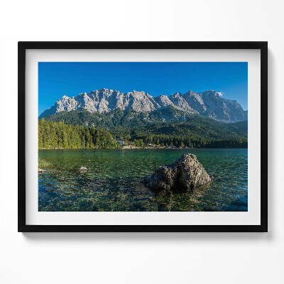 Obraz z ramką Szczyt Zugspitze Niemcy