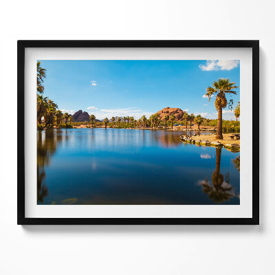 Obraz z ramką Sceneria parku Papago