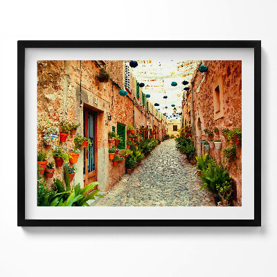 Obraz z ramką Ulica w wiosce Valldemossa