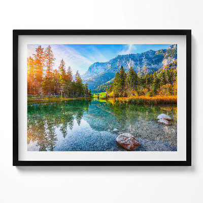 Obraz z ramką Rzeka góry Krajobraz