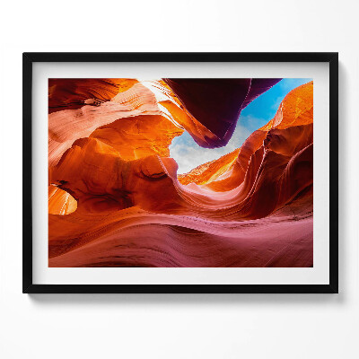 Obraz z ramką Pejzaż skały kanionu