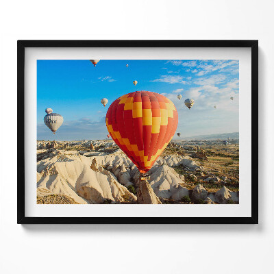 Obraz z ramką Lecące balony