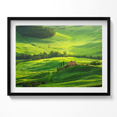 Obraz z ramką Piekny pejzaż natury Włochy
