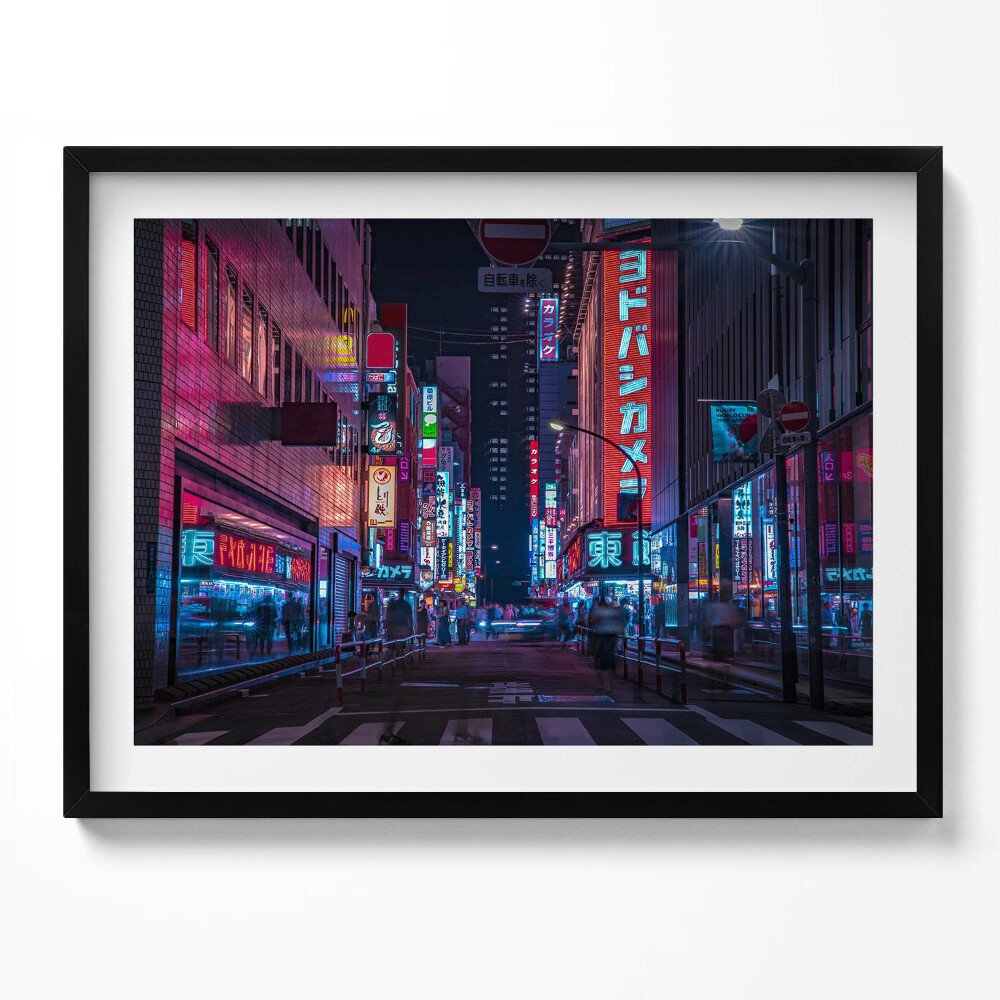 Obraz z ramką Azjatyckie miasto nocą