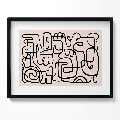 Obraz z ramką Sztuka abstrakcyjne kształty