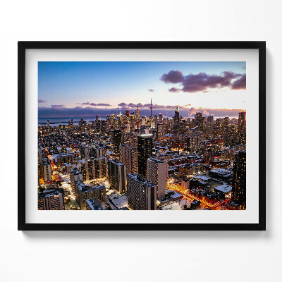 Obraz z ramką Architektura wielkiego miasta z lotu ptaka