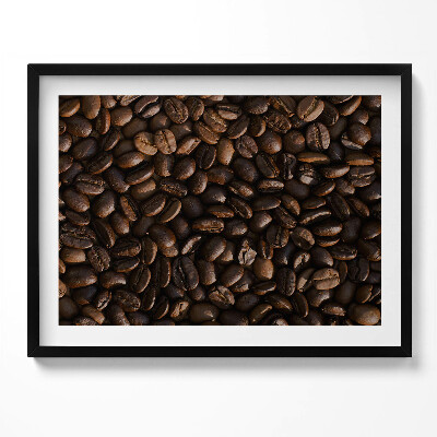 Obraz z ramką Ziarna kawy arabica