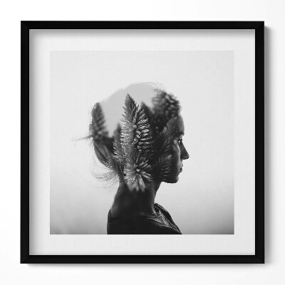 Obraz w drewnianej ramce Ludzka wrażliwość i myśli