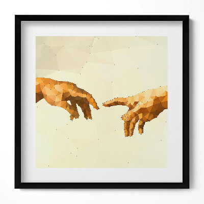 Obraz w drewnianej ramce Stworzenie Adama