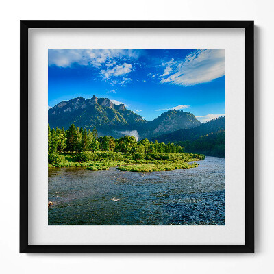 Obraz w drewnianej ramce Zakręt Dunajca w Pieninach