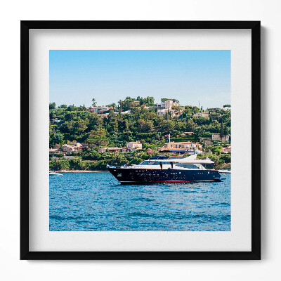 Obraz w drewnianej ramce Saint Tropez Prowansja we Francji