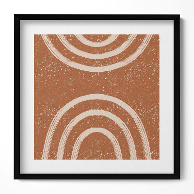 Obraz w drewnianej ramce Sztyka minimalistyczna w stylu boho