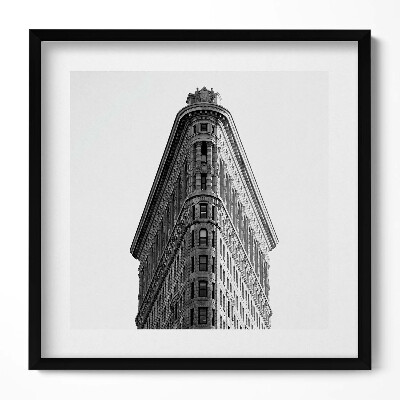 Obraz w drewnianej ramce Symetryczny budynek