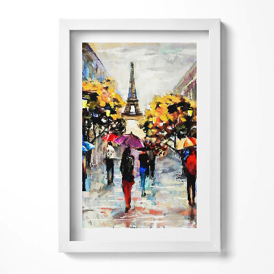 Obraz w ramie Eiffel Streets Nova - malowana jesień