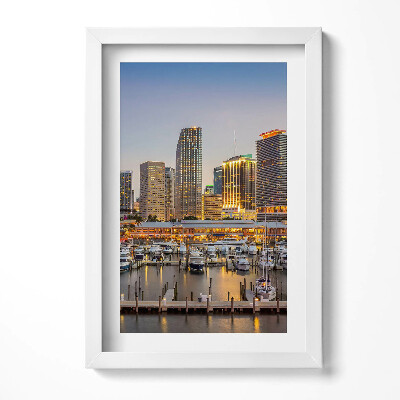 Obraz w ramie Panorama wielkiego miasta