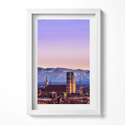 Obraz w ramie Niemieckie Alpy w Monachium