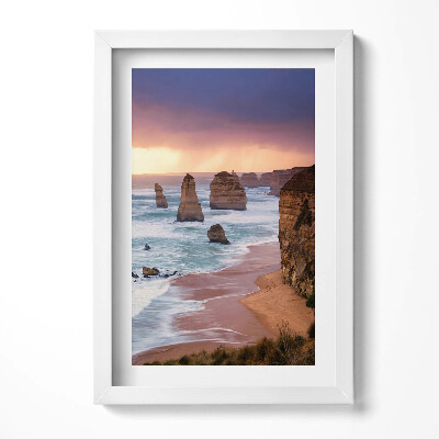 Obraz w ramie Pejzaż nadmorskiego klifu