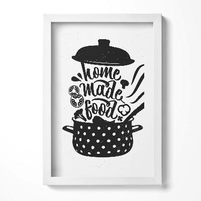Obraz w ramie Home made food - napis do kuchni