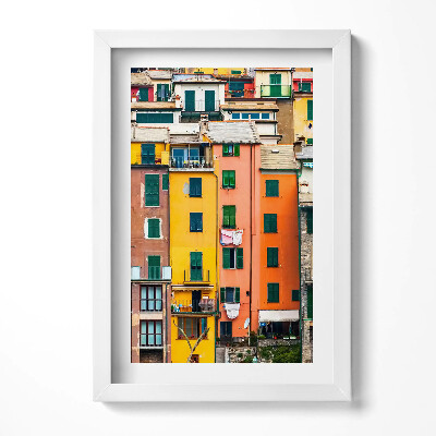 Obraz w ramie Kolorowe budynki architektura